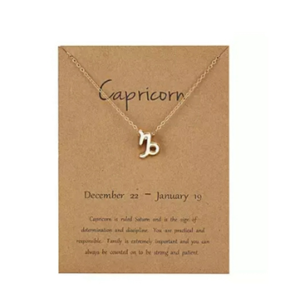 Capricorn Gold plated Necklace